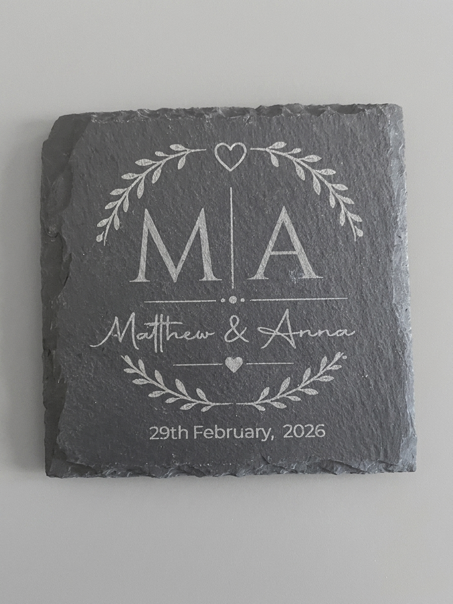 Personalised Slate Coaster