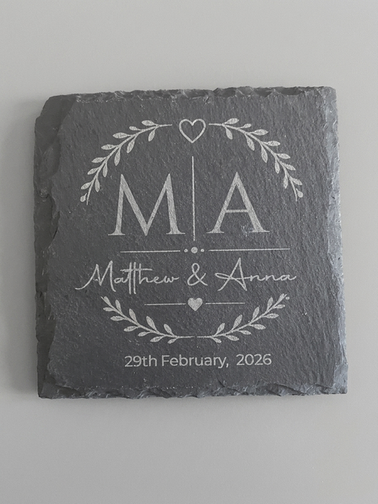 Personalised Slate Coaster