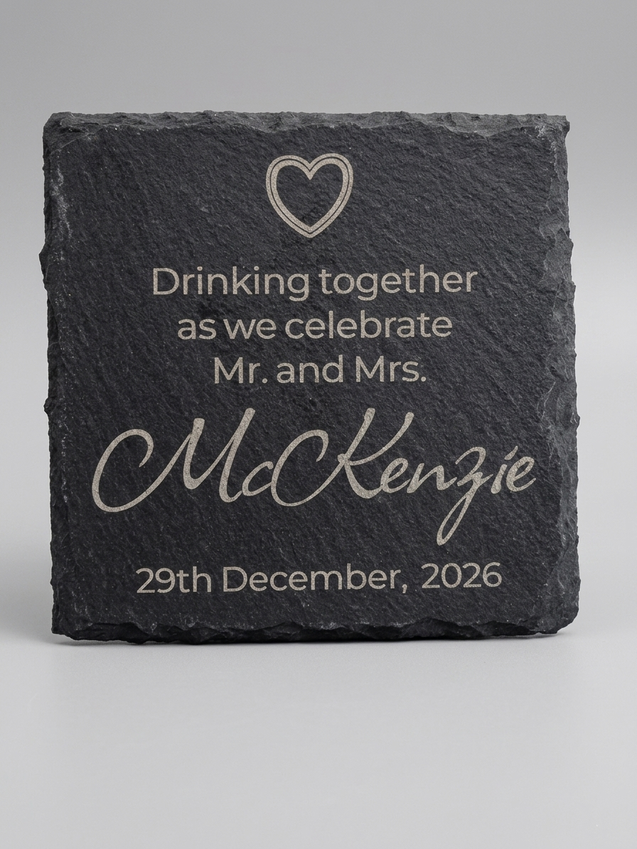 Personalised Slate Coaster