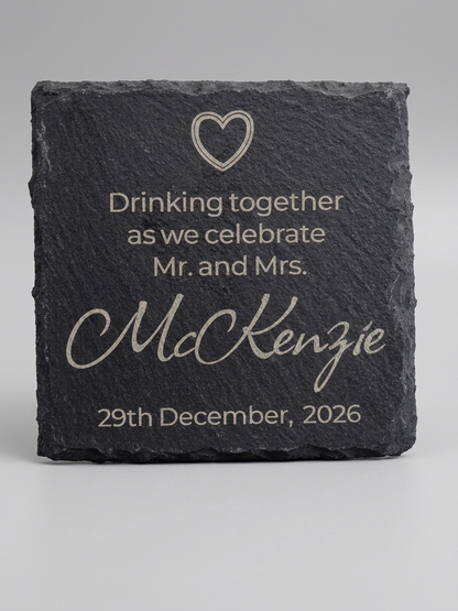 Personalised Slate Coaster